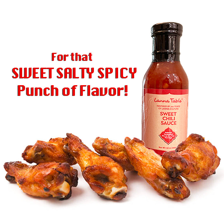 sweet salty spicy sauce, thai authentic chicken wing sauce