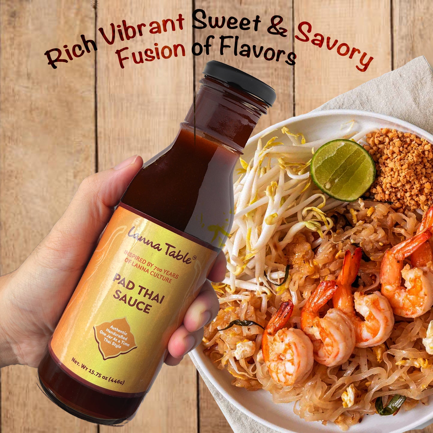 easy quick making pad thai at home, order online free shipping, shrimp pad thai dish with thai sauce