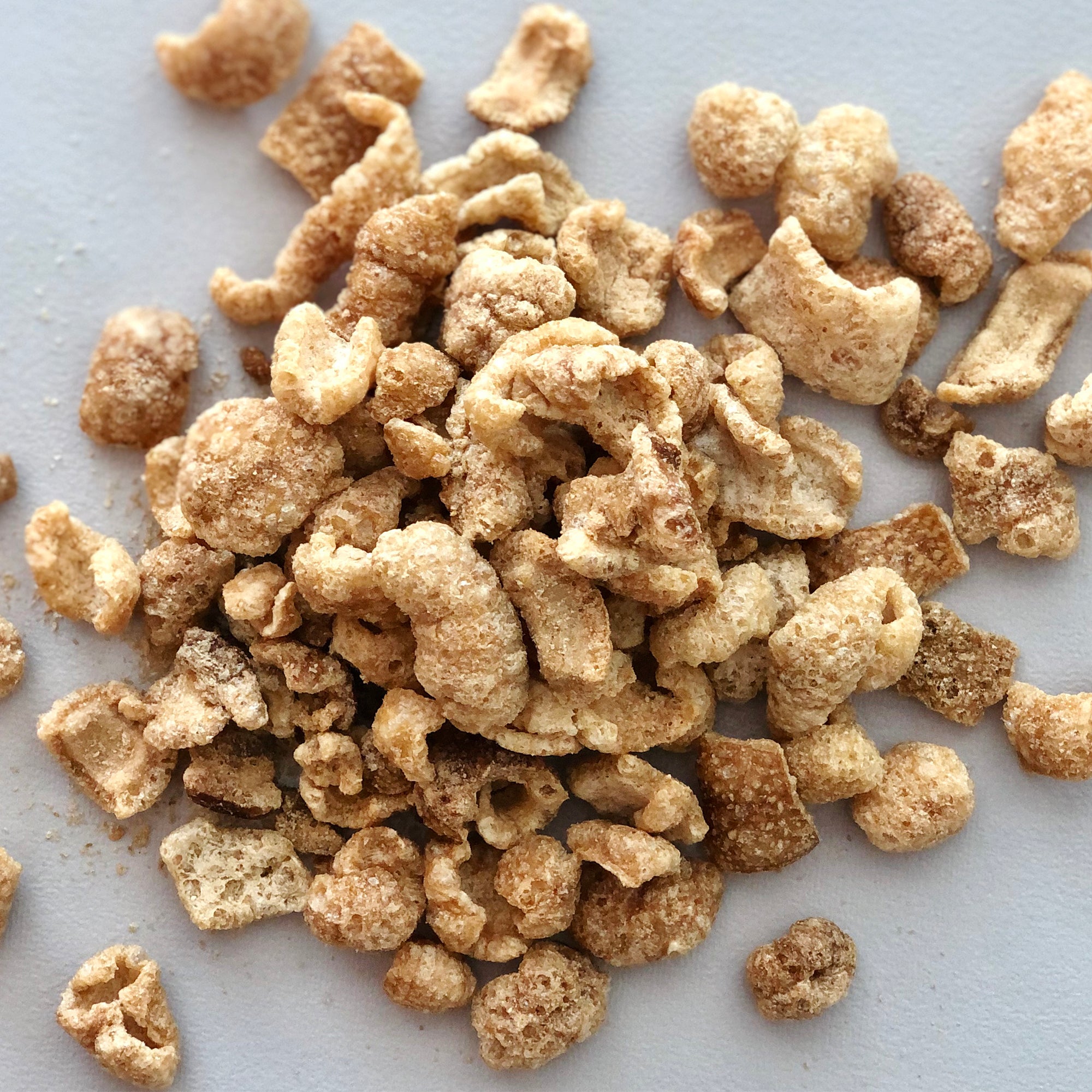 Pork cracklins, lanna table cracklings, pork rind few fat attached pork skin, cracklings,  family size bag